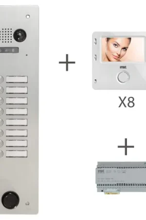 Kit video alu 1r 8 bp 2 voice programmé (20364) Promotion