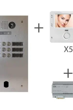 Achat Immédiat Kit video alu 2r 5 bp 2 voice programme (20411)