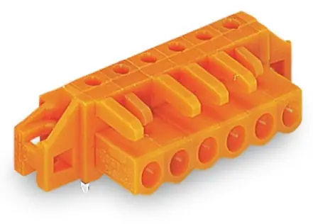 Expédié Aujourd'hui Connecteur femelle tht 0.6 x 1.0 mm solder pin coudé, orange