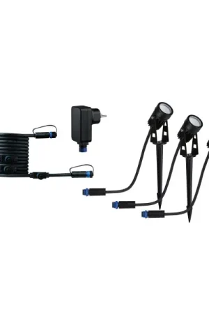 Acheter Direct Extérieur plug+shine spot 3w kit démar ip65 3000k black